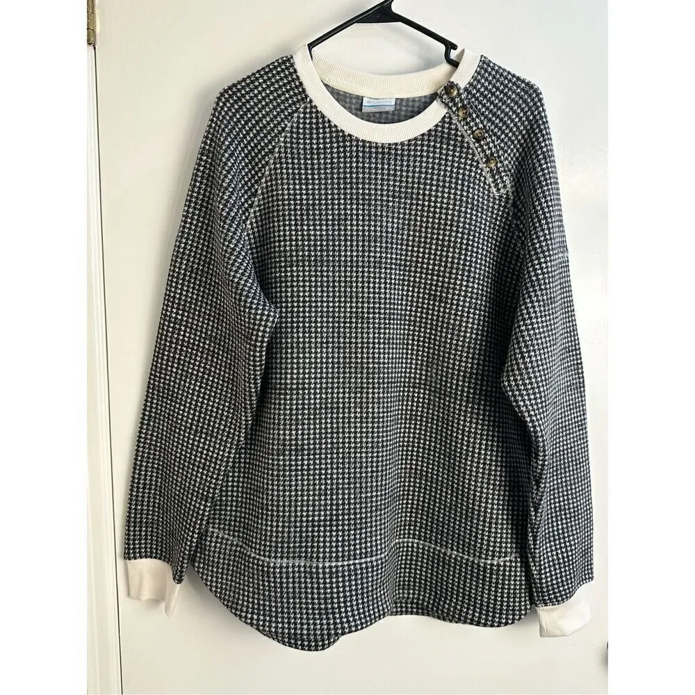 Columbia NWT sz XXL houndstooth Chillin sweater